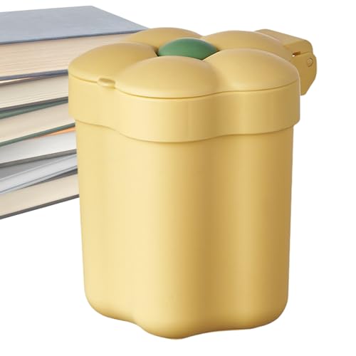 Genérico Schreibtisch-Mülleimer mit Deckel – Abfallbehälter für Arbeitsplatte, Mini | Blumen-Design für Küche, Schlafzimmer, Bad, elegantes Büro Genérico Schreibtisch-Mülleimer mit Deckel – Abfallbehälter für Arbeitsplatte, Mini | Blumen-Design für Küche, Schlafzimmer, Bad, elegantes Büro von Genérico