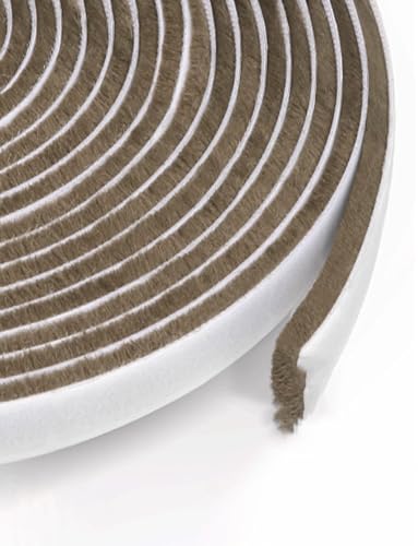 Genérico Selbstklebende Zugluftstopper, 10 m, wasserdicht, zum Füllen von Lücken an Türen und Fenstern, Braun, 23 mm Genérico Selbstklebende Zugluftstopper, 10 m, wasserdicht, zum Füllen von Lücken an Türen und Fenstern, Braun, 23 mm von Genérico