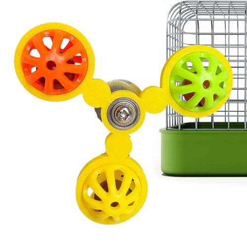 Genérico Spielzeug für Kakadus, drehbare Windmühle mit Glocken für Vögel, Trainingszubehör, Trainingsspiel für NINFA Aras, Bereicherung, Unterhaltung für Haustiere Genérico Spielzeug für Kakadus, drehbare Windmühle mit Glocken für Vögel, Trainingszubehör, Trainingsspiel für NINFA Aras, Bereicherung, Unterhaltung für Haustiere von Genérico