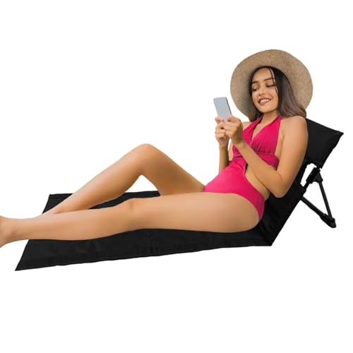 Genérico Strandstuhl, faltbar, Strandliege, tragbar, leichter Strandstuhl für Erwachsene, tragbare Strandliege, Sonnenliege von Genérico