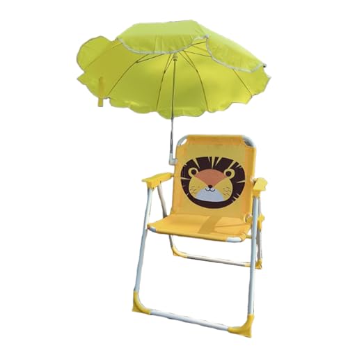 Genérico Strandstuhl für Kinder, faltbar, mit Sonnenschirm, tragbar, faltbar, mit Regenschirm, für Rasen, Picknick, Pool Genérico Strandstuhl für Kinder, faltbar, mit Sonnenschirm, tragbar, faltbar, mit Regenschirm, für Rasen, Picknick, Pool von Genérico