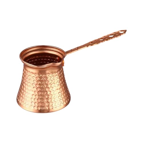 Genérico Türkischer, türkischer Kaffee, CezveE, griechischer arabischer Kaffee, Kupfer, Gravur CezveE Ibrik Briki für 2-8 Tassen, traditionelle Kaffeekaffees für zu Hause von Genérico