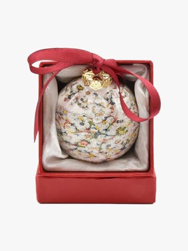 Generico Weihnachtskugeln aus Porzellan, klassische Kollektion, handgefertigte Weihnachtskugeln, Weihnachtsbaumkugeln von Generico