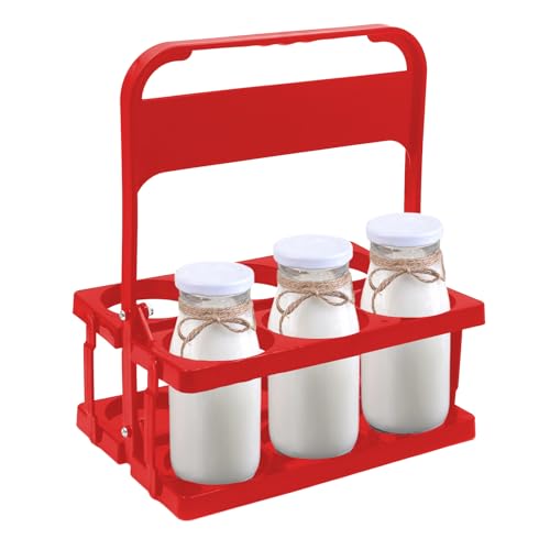 Genérico Weinflaschenhalter, Bierflaschenhalter mit 6 Löchern, wiederverwendbarer Milchflaschenhalter, Flaschenhalter mit Flaggenfaltung mit Stillgriff Genérico Weinflaschenhalter, Bierflaschenhalter mit 6 Löchern, wiederverwendbarer Milchflaschenhalter, Flaschenhalter mit Flaggenfaltung mit Stillgriff von Genérico