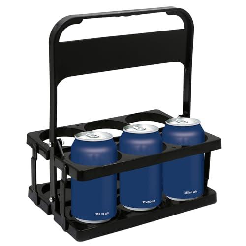 Genérico Weinflaschenhalter, Bierflaschenhalter mit 6 Löchern, wiederverwendbarer Milchflaschenhalter, Flaschenhalter mit Flaggenfaltung mit Stillgriff Genérico Weinflaschenhalter, Bierflaschenhalter mit 6 Löchern, wiederverwendbarer Milchflaschenhalter, Flaschenhalter mit Flaggenfaltung mit Stillgriff von Genérico