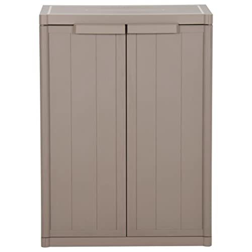 Genérico Wenjingqi 151239 Gartenschrank, Polypropylen, Holzoptik, 65 x 45 x 88 cm, Braun Genérico Wenjingqi 151239 Gartenschrank, Polypropylen, Holzoptik, 65 x 45 x 88 cm, Braun von Genérico