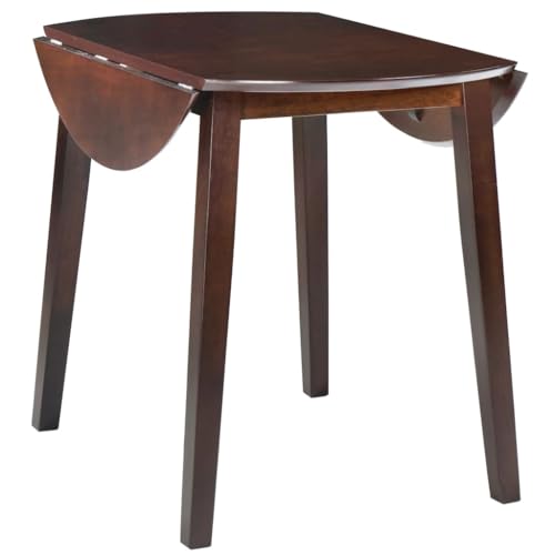 Genérico Wenjingqi 245367 Klapptisch, rund, MDF, Braun, Braun von Genérico