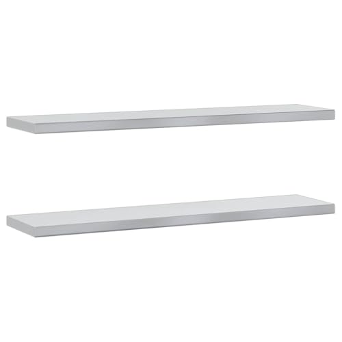 Genérico Wenjingqi 30280 Wandhalterung, 2 Stück oder Edelstahl, silberfarben, 100 x 23,5 x 3 cm Genérico Wenjingqi 30280 Wandhalterung, 2 Stück oder Edelstahl, silberfarben, 100 x 23,5 x 3 cm von Genérico