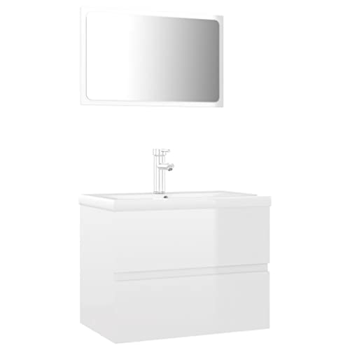 Genérico Wenjingqi 3071681 Badezimmermöbel-Set aus Holz mit technischer Technik von Genérico