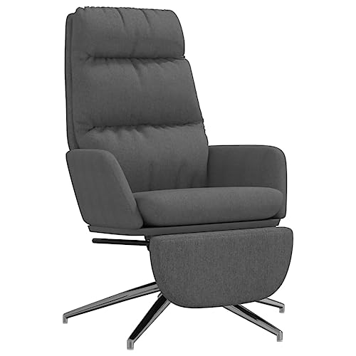 Genérico Wenjingqi 3097525 Relaxsessel mit Fußstütze, Stoff, dunkelgrau, grau Genérico Wenjingqi 3097525 Relaxsessel mit Fußstütze, Stoff, dunkelgrau, grau von Genérico