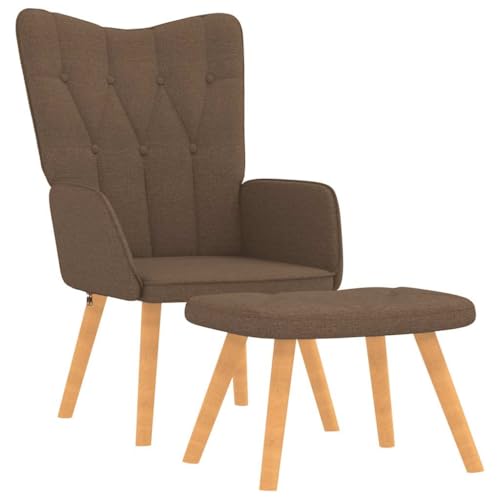 Genérico Wenjingqi 327537 Relaxsessel mit Fußstütze, brauner Stoff, Braun Genérico Wenjingqi 327537 Relaxsessel mit Fußstütze, brauner Stoff, Braun von Genérico