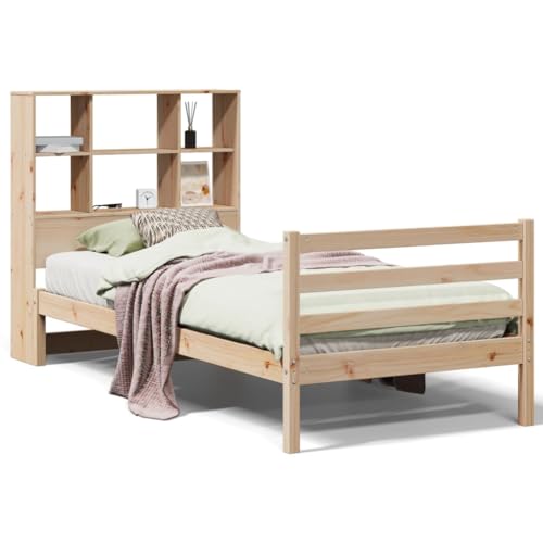 Genérico Wenjingqi 3321883 Bett mit Riffelung ohne Matratze, massives Kiefernholz, 75 x 190 cm, Braun Genérico Wenjingqi 3321883 Bett mit Riffelung ohne Matratze, massives Kiefernholz, 75 x 190 cm, Braun von Genérico