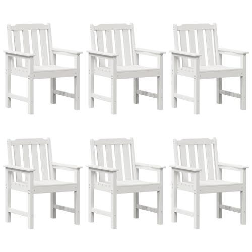 Genérico Wenjingqi 3335798 Esszimmerstühle, 6 Stück, AS 65,5 x 55,5 x 88 cm, HDPE von Genérico
