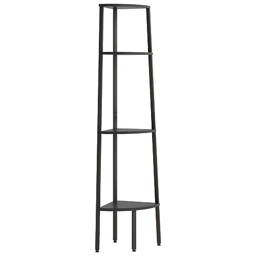 Genérico Wenjingqi 336393 Eckregal, 4 Ebenen, Schwarz, 45,5 x 31,5 x 150 cm Genérico Wenjingqi 336393 Eckregal, 4 Ebenen, Schwarz, 45,5 x 31,5 x 150 cm von Genérico