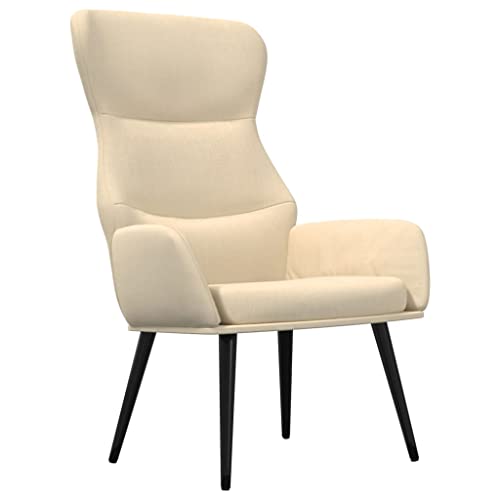 Genérico Wenjingqi 341073 Relaxsessel aus cremefarbenem Stoff, cremefarben von Genérico