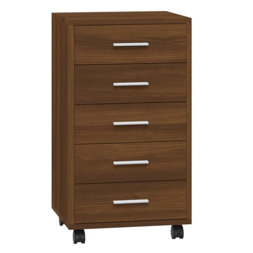 Genérico Wenjingqi 342676 Kommode mit Rollen, Sperrholz, Braun, Eiche Genérico Wenjingqi 342676 Kommode mit Rollen, Sperrholz, Braun, Eiche von Genérico