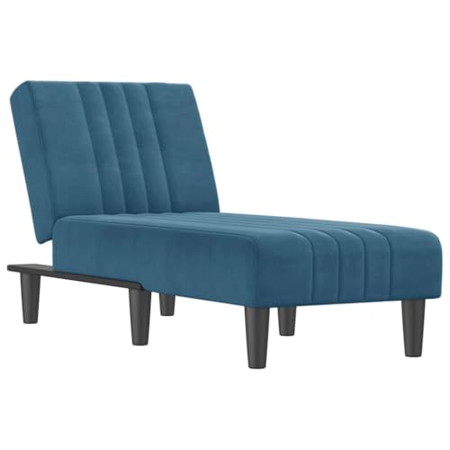 Genérico Wenjingqi 352825 Schlafsofa aus Samt, Blau von Genérico
