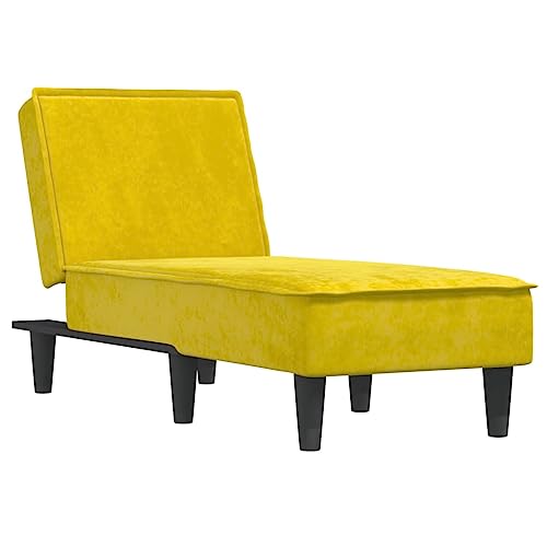 Genérico Wenjingqi 352839 Schlafsofa aus Samt, Gelb Genérico Wenjingqi 352839 Schlafsofa aus Samt, Gelb von Genérico