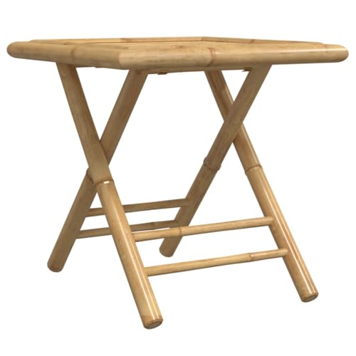 Genérico Wenjingqi 365877 Klapptisch für den Garten, Bambus, 45 x 45 x 45 cm, Braun von Genérico