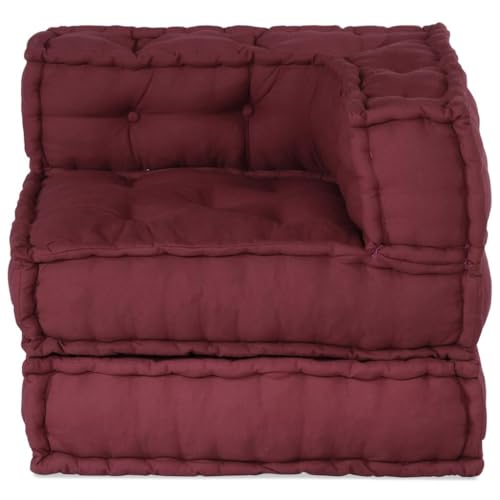 Genérico Wenjingqi 4019029 Modularer Sitzsack, Granatstoff, 70 x 70 x 54 cm, Rot von Genérico
