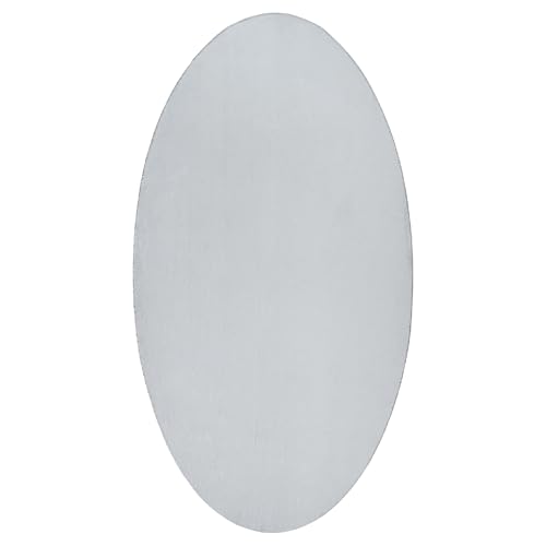 Genérico Wenjingqi 4103635 Teppich, grau, 80 x 150 cm, oval, Genérico Wenjingqi 4103635 Teppich, grau, 80 x 150 cm, oval, von Genérico