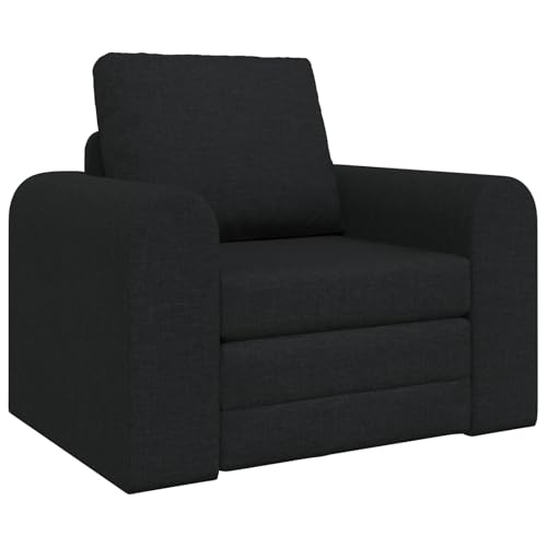 Genérico Wenjingqi 4106657 Schlafsofa, 2-in-1, Schwarz, 98 x 71 x 83 cm, Stoff von Genérico