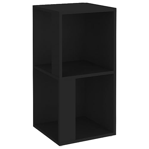 Genérico Wenjingqi 809018 Eckschrank, Sperrholz, Schwarz, 33 x 33 x 67 cm von Genérico