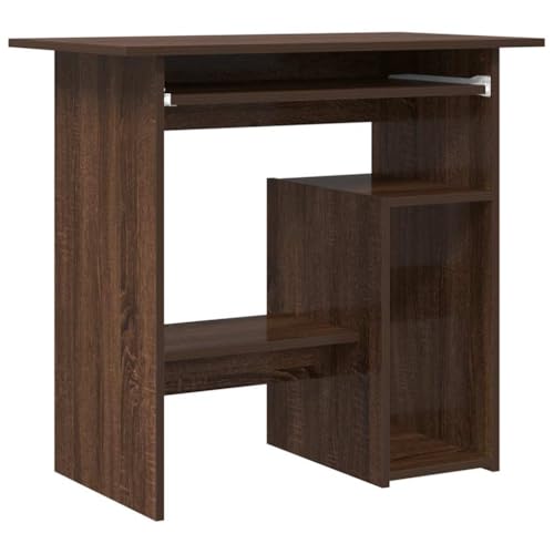 Genérico Wenjingqi 815479 Schreibtisch aus Sperrholz, Eiche, Braun, 80 x 45 x 74 cm von Genérico