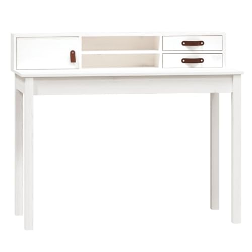 Genérico Wenjingqi 823530 Schreibtisch aus massivem Kiefernholz, 110 x 50 x 93 cm von Genérico