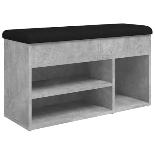 Genérico Wenjingqi 835029 Schuhregal, aus Holz, 82 x 32 x 45,5 cm, Grau von Genérico