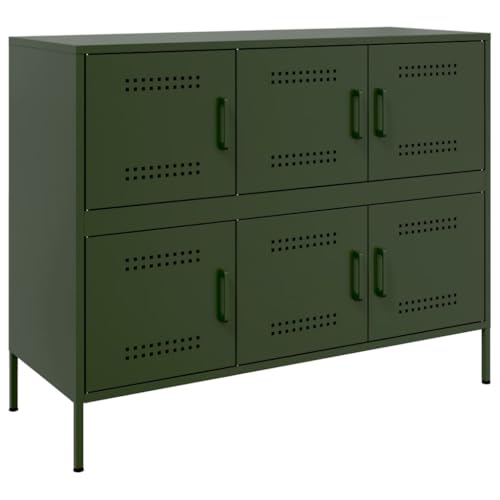 Genérico Wenjingqi 843100 Sideboard oder Olivgrün, 100,5 x 39 x 79 cm Genérico Wenjingqi 843100 Sideboard oder Olivgrün, 100,5 x 39 x 79 cm von Genérico