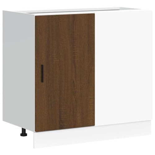 Genérico Wenjingqi 854295 Waschbeckenunterschrank aus technischem Holz, Eiche braun, Braun von Genérico