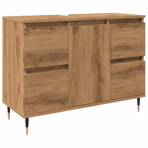 Genérico Wenjingqi 857233 Badezimmermöbel aus technischem Holz, Eiche, 80 x 33 x 60 cm Genérico Wenjingqi 857233 Badezimmermöbel aus technischem Holz, Eiche, 80 x 33 x 60 cm von Genérico