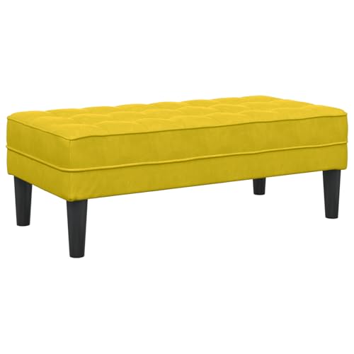 Genérico Wenjingqi Sitzbank, Gelb, 113 x 57 x 39 cm, Samt, 42001954 von Genérico