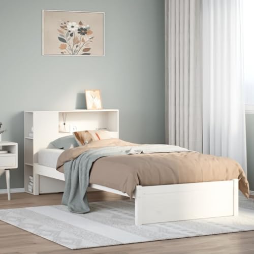 Genérico WenjingqiES-3322372 Bett mit Riffelung ohne Matratze, massives Kiefernholz, 90 x 190 cm Genérico WenjingqiES-3322372 Bett mit Riffelung ohne Matratze, massives Kiefernholz, 90 x 190 cm von Genérico