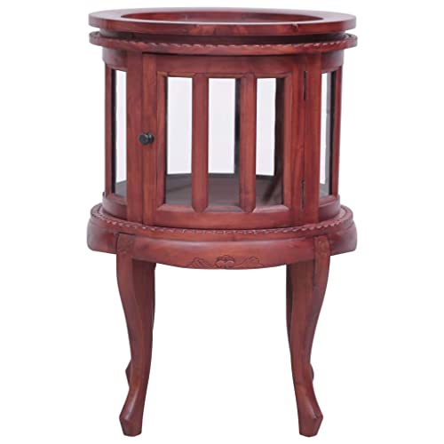 Generico kangqiling 283843 Vitrine braun 50 x 50 x 76 cm Mahagoni massiv braun von Generico