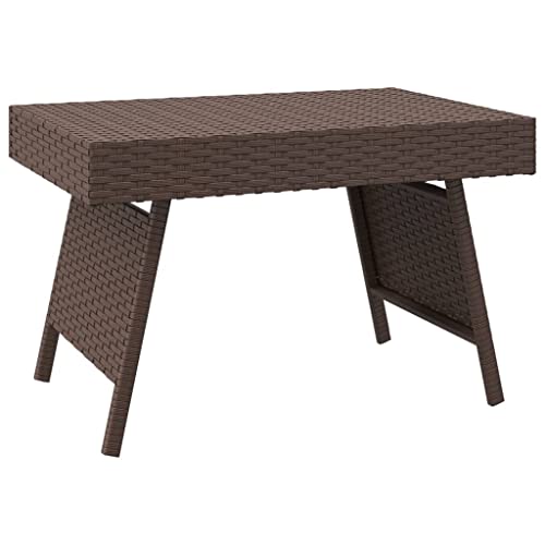 Generico kangqiling 319409 Beistelltisch Klapptisch braun 60x40x38 cm von Generico