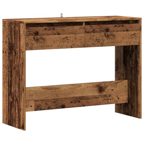 Generico kangqiling 856784 Konsolentisch Holz Antik 100 x 35 x 76,5 cm, Spanplatte, Braun von Generico