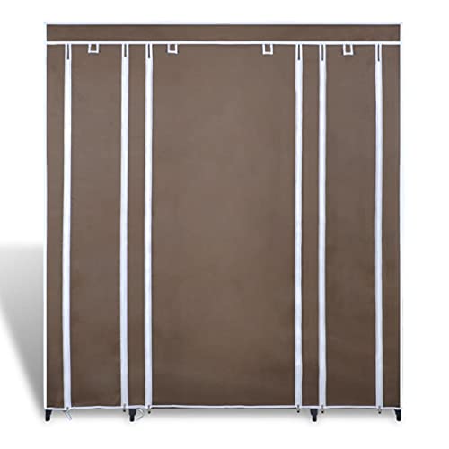 Genérico wenjingqi 240496 Stoffschrank, Fächer und Stäbe, braun, 45 x 150 x 176 cm Genérico wenjingqi 240496 Stoffschrank, Fächer und Stäbe, braun, 45 x 150 x 176 cm von Genérico