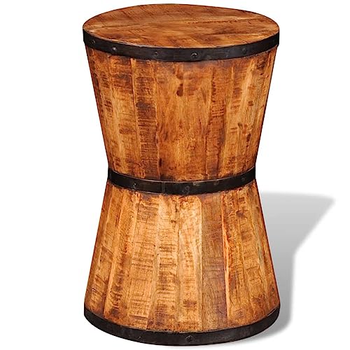 Genérico wenjingqi 241637 Hocker in Form einer Uhr aus rauem Mangoholz Genérico wenjingqi 241637 Hocker in Form einer Uhr aus rauem Mangoholz von Genérico