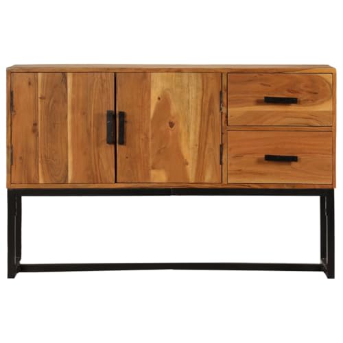 Genérico wenjingqi 246142 Anrichte aus massivem Akazienholz, Braun, 110 x 30 x 70 cm von Genérico