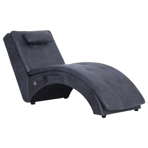 Genérico wenjingqi 281350 Massageliege mit Kissen aus Kunstleder, Grau von Genérico