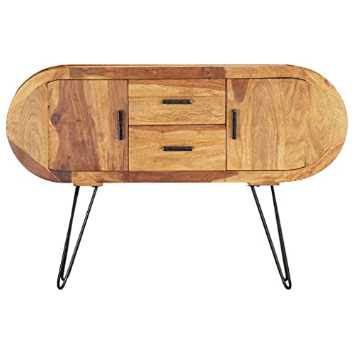 Genérico wenjingqi 287335 Anrichte aus massivem Akazienholz, 118 x 28 x 75 cm von Genérico