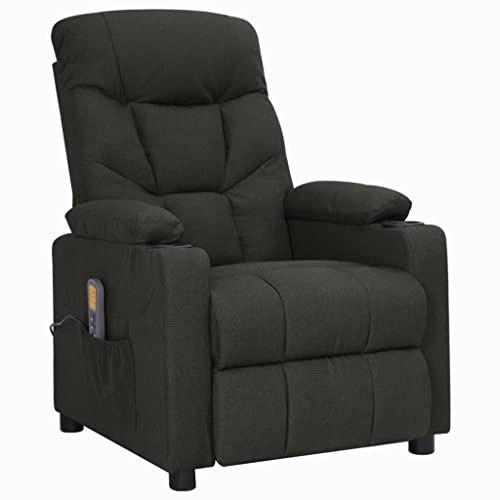 Genérico wenjingqi 3093469 Massagesessel, höhenverstellbar, Stoff, Schwarz von Genérico