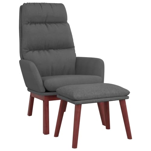 Genérico wenjingqi 3097564 Relaxsessel mit Hocker, Stoff, dunkelgrau Genérico wenjingqi 3097564 Relaxsessel mit Hocker, Stoff, dunkelgrau von Genérico