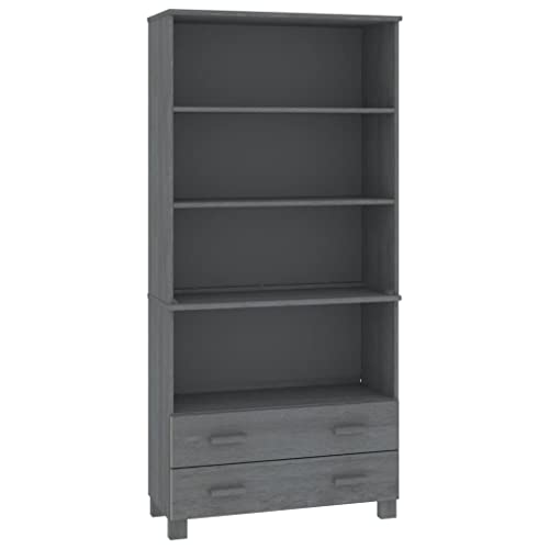 Genérico wenjingqi 3100936 HAMAR Sideboard, Kiefer massiv, dunkelgrau von Genérico