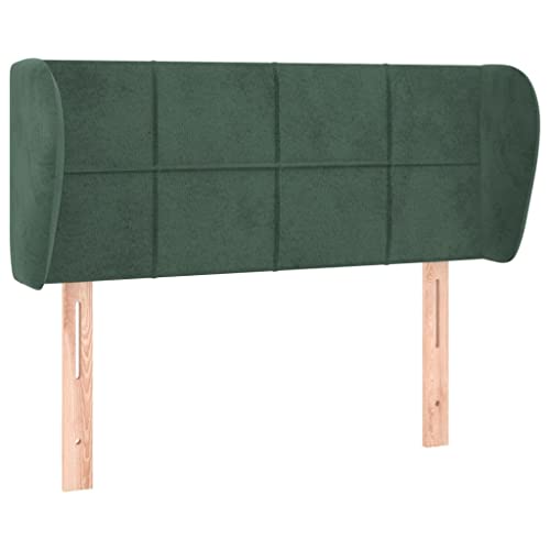 Genérico wenjingqi 3117189 Kopfteil aus Samt, Dunkelgrün, 103 x 23 x 78/88 cm von Genérico