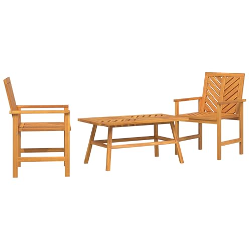 Genérico wenjingqi 3154131 Gartenmöbel-Set aus massivem Akazienholz, 3-teilig Genérico wenjingqi 3154131 Gartenmöbel-Set aus massivem Akazienholz, 3-teilig von Genérico
