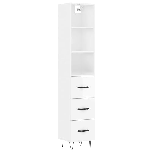 Genérico wenjingqi 3189695 Hohe Kommode, Sperrholz, glänzend, 34,5 x 34 x 180 cm von Genérico