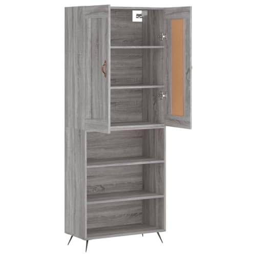 Genérico wenjingqi 3200047 Hohe Kommode, Sperrholz, Grau, Sonoma, 69,5 x 34 x 180 cm Genérico wenjingqi 3200047 Hohe Kommode, Sperrholz, Grau, Sonoma, 69,5 x 34 x 180 cm von Genérico